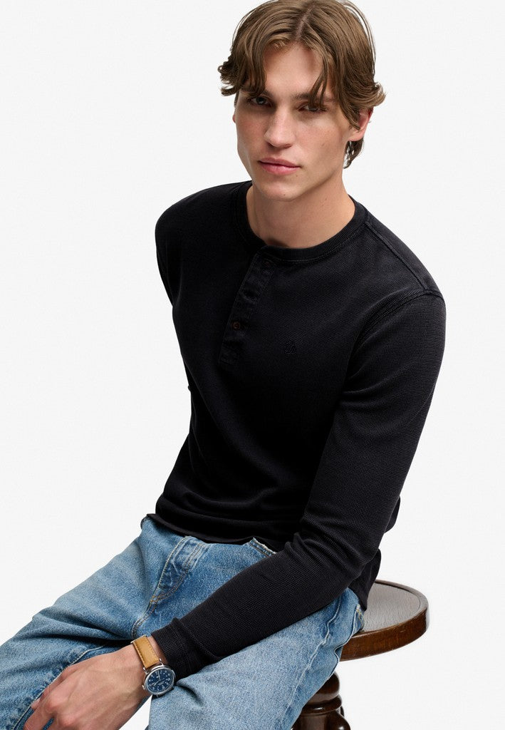 Superdry Waffle LS Henley