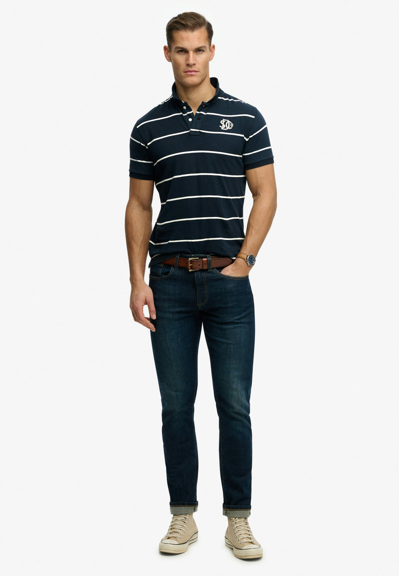 Superdry Vintage Stripe Jersey Polo
