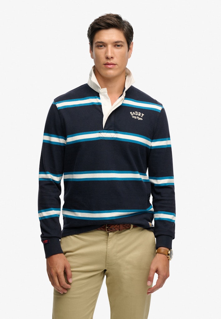 Superdry Vintage Athletic Stripe Rugby Top