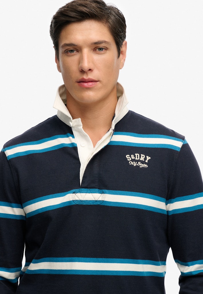 Superdry Vintage Athletic Stripe Rugby Top
