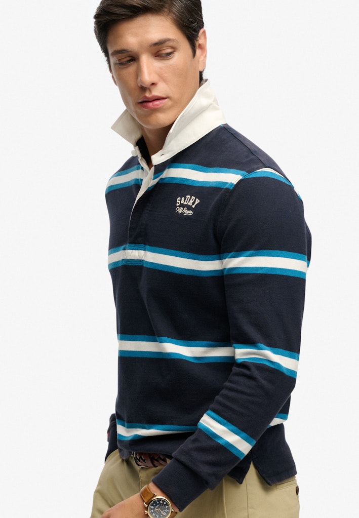 Superdry Vintage Athletic Stripe Rugby Top