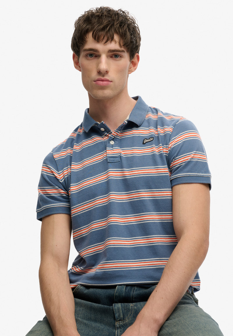 Superdry Vintage Stripe Jersey Polo