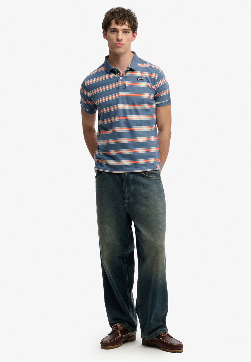 Superdry Vintage Stripe Jersey Polo