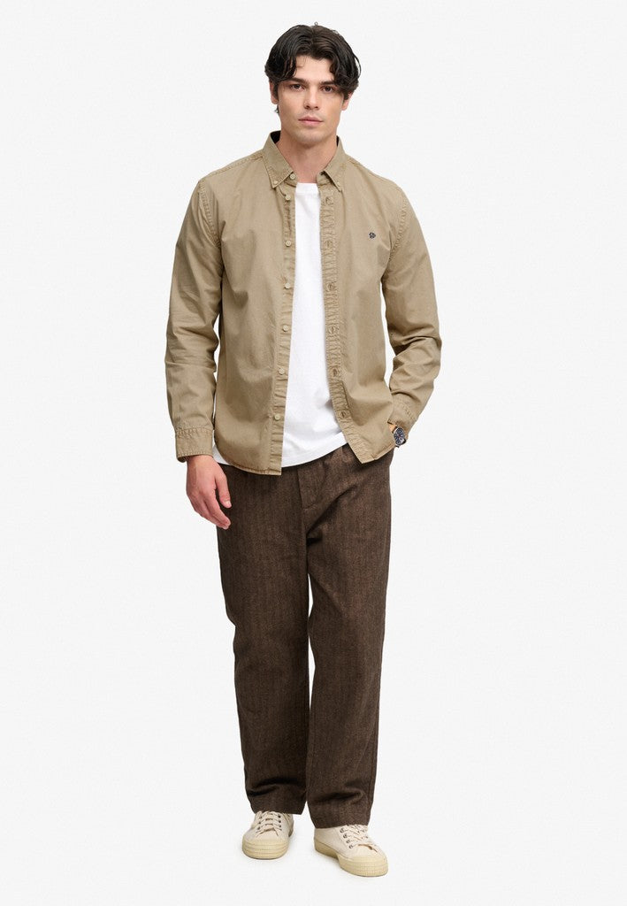 Superdry Garment Dyed LS Shirt