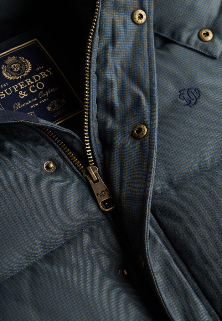Superdry Premium Hood Check Puffer Jacket