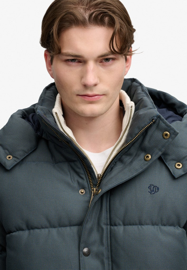 Superdry Premium Hood Check Puffer Jacket