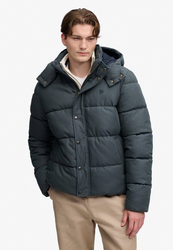 Superdry Premium Hood Check Puffer Jacket