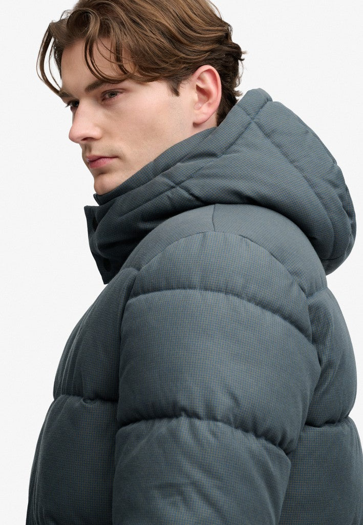 Superdry Premium Hood Check Puffer Jacket
