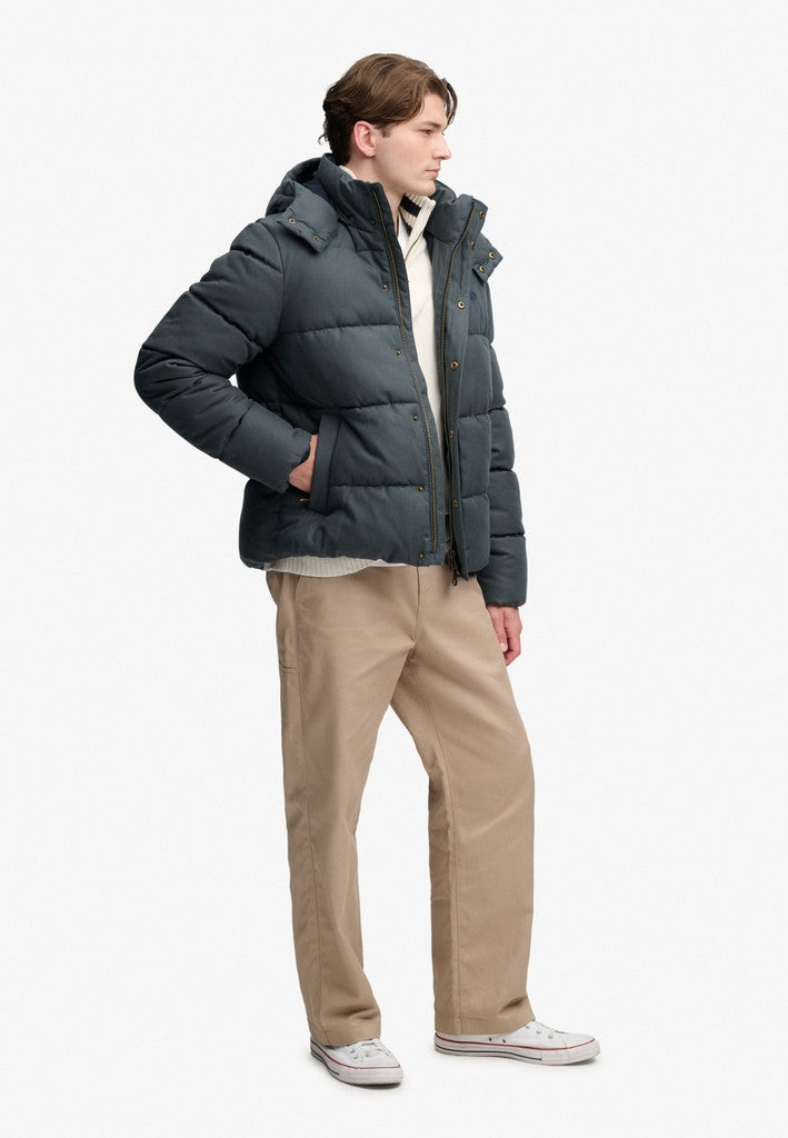 Superdry Premium Hood Check Puffer Jacket
