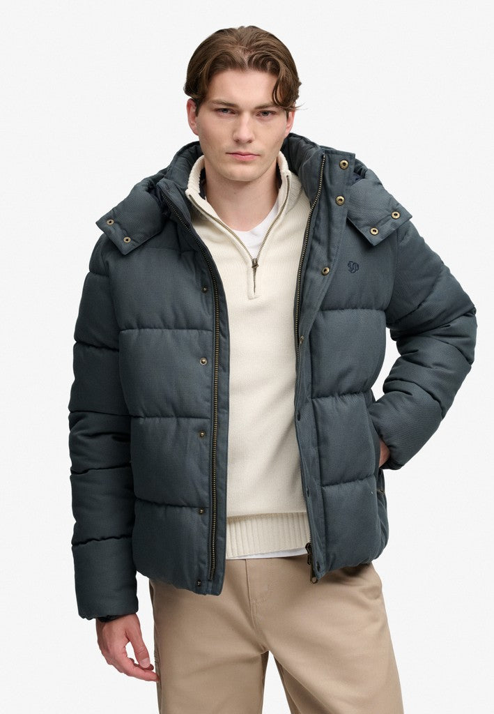 Superdry Premium Hood Check Puffer Jacket