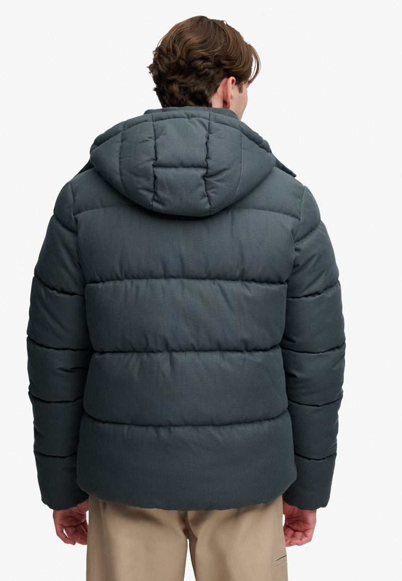 Superdry Premium Hood Check Puffer Jacket