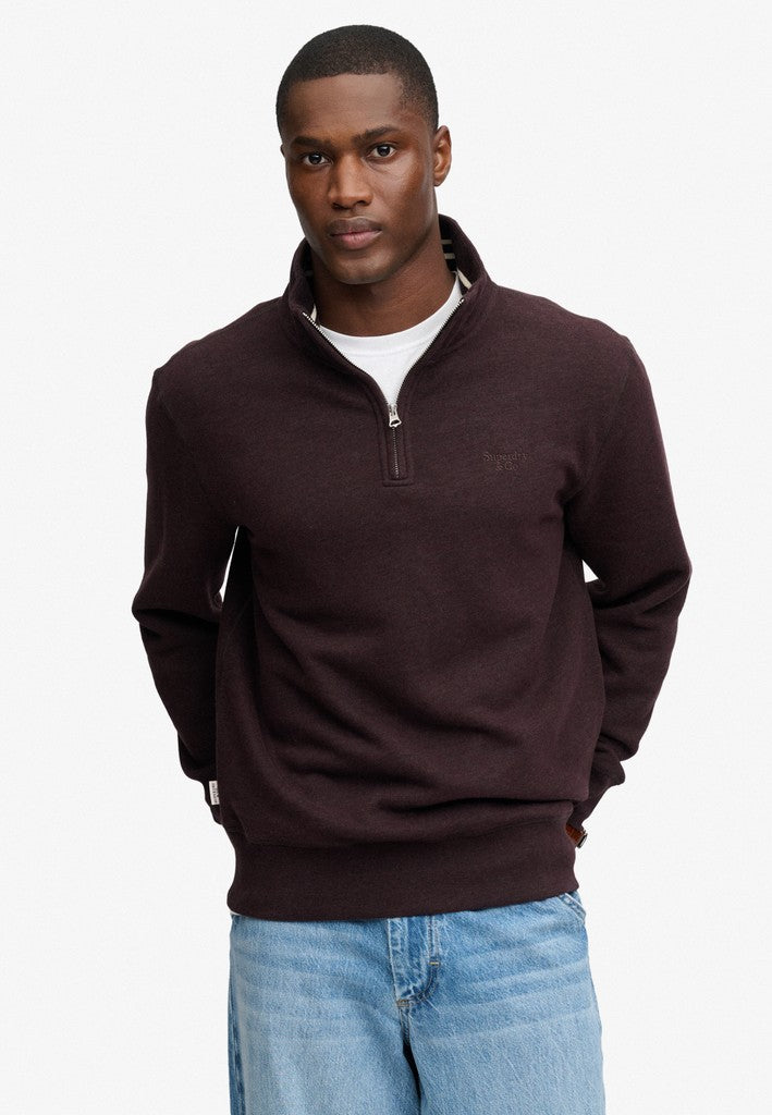 Superdry Serif Logo 1/4 Zip Sweat
