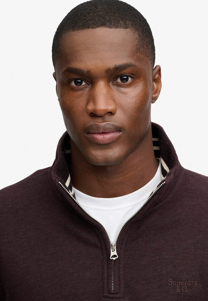 Superdry Serif Logo 1/4 Zip Sweat