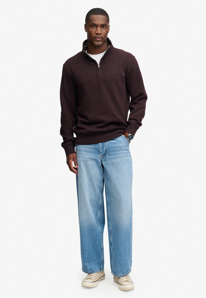 Superdry Serif Logo 1/4 Zip Sweat