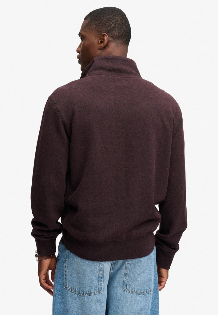 Superdry Serif Logo 1/4 Zip Sweat