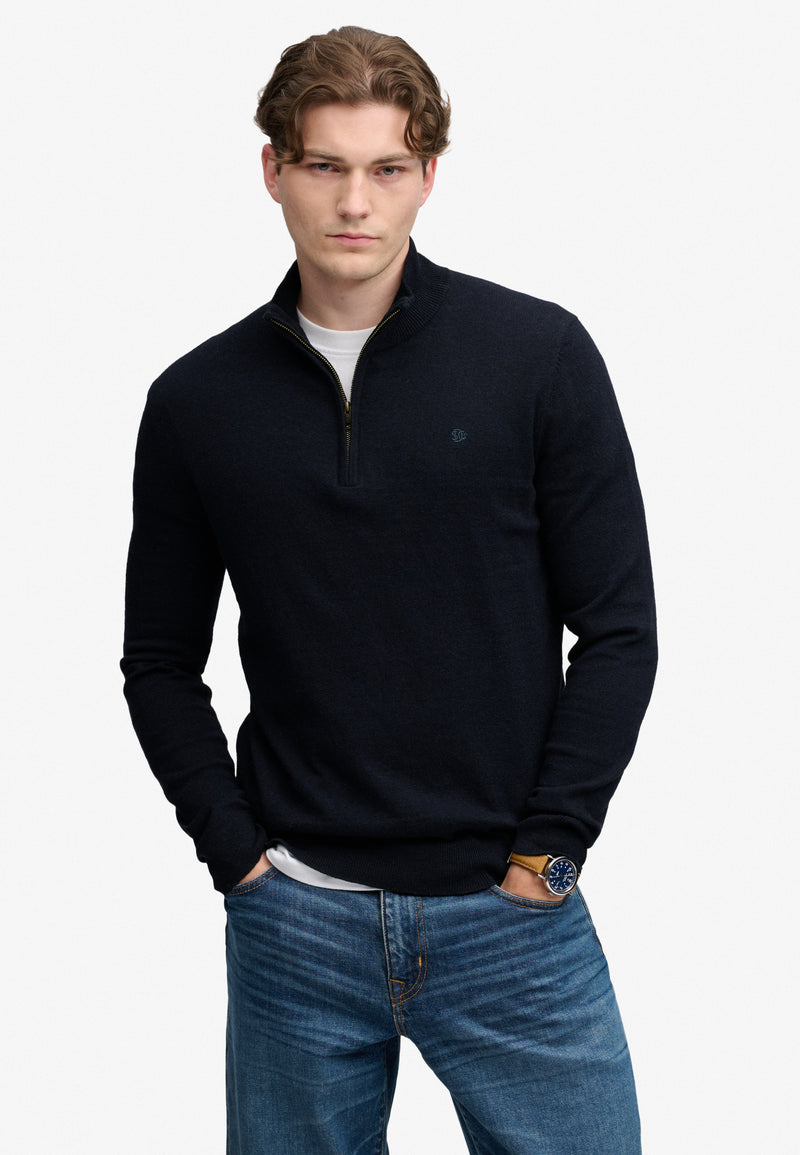Superdry Wool Blend 1/4 Zip