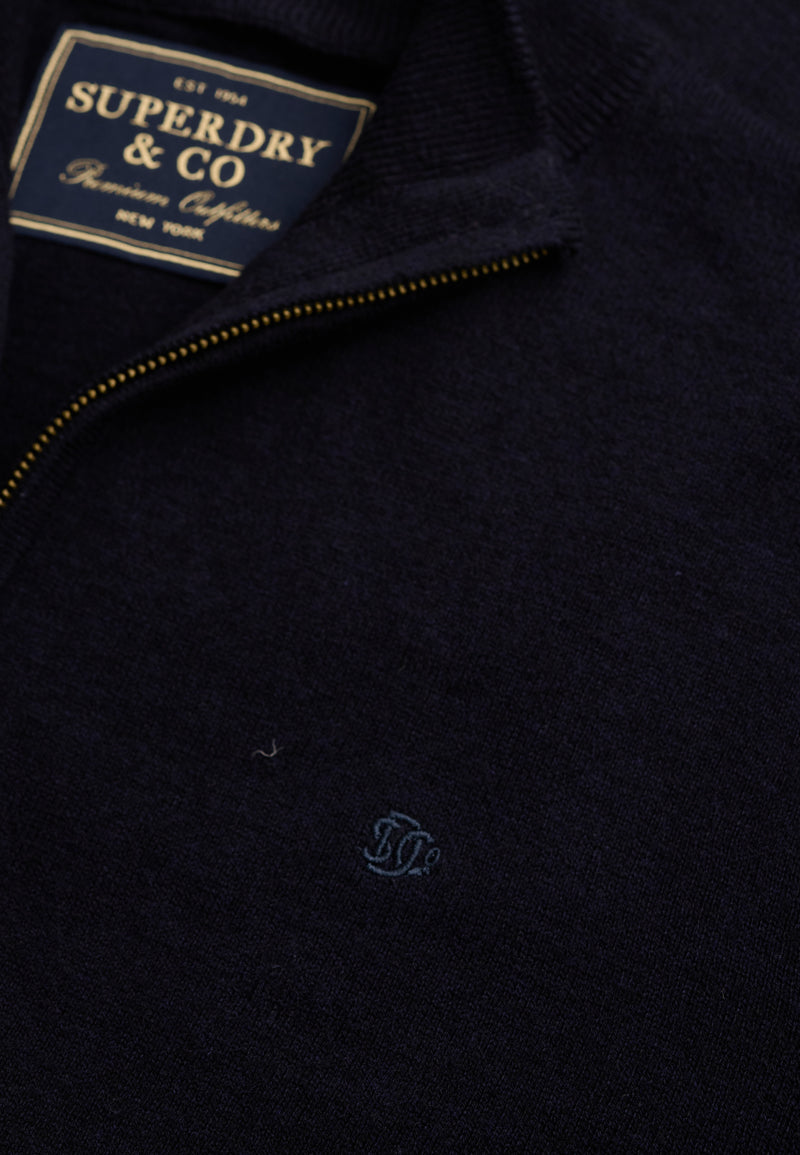 Superdry Wool Blend 1/4 Zip