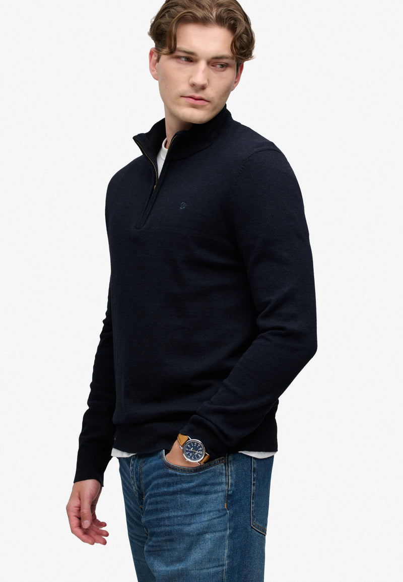 Superdry Wool Blend 1/4 Zip
