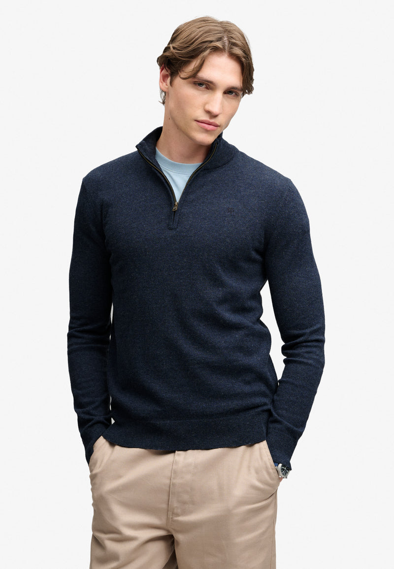 Superdry Wool Blend 1/4 Zip