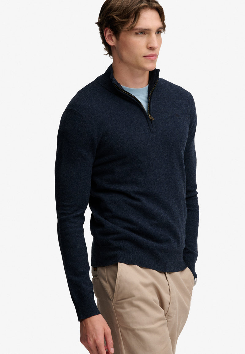 Superdry Wool Blend 1/4 Zip