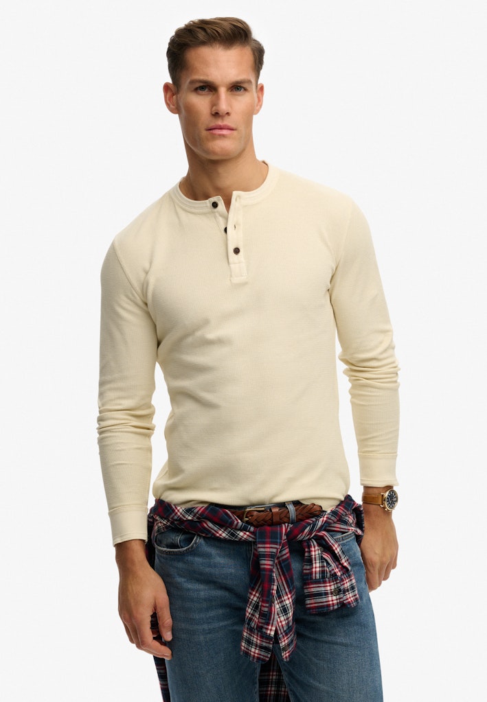 Superdry Textured Grandad Top
