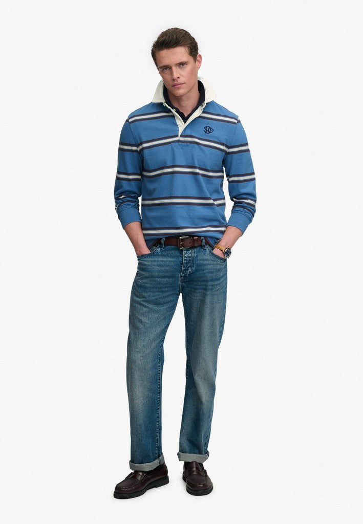 Superdry Vintage Athletic Stripe Rugby Top