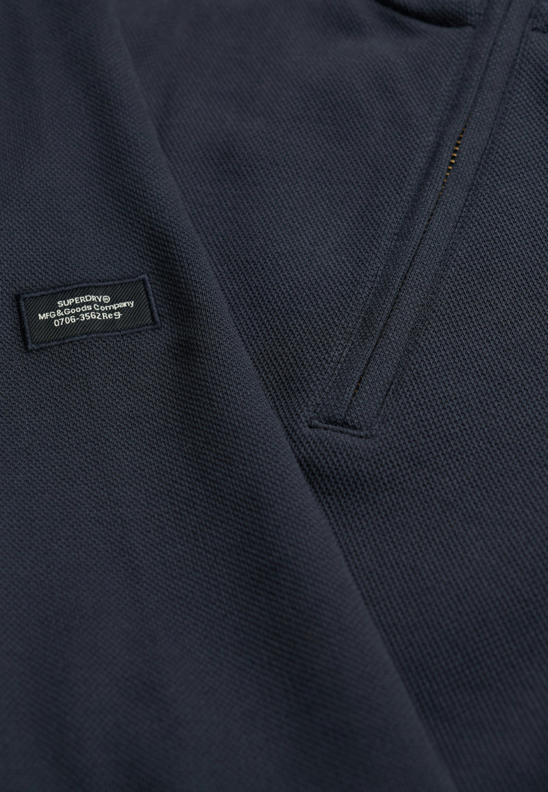 Superdry Essential Pique Half Zip Sweater