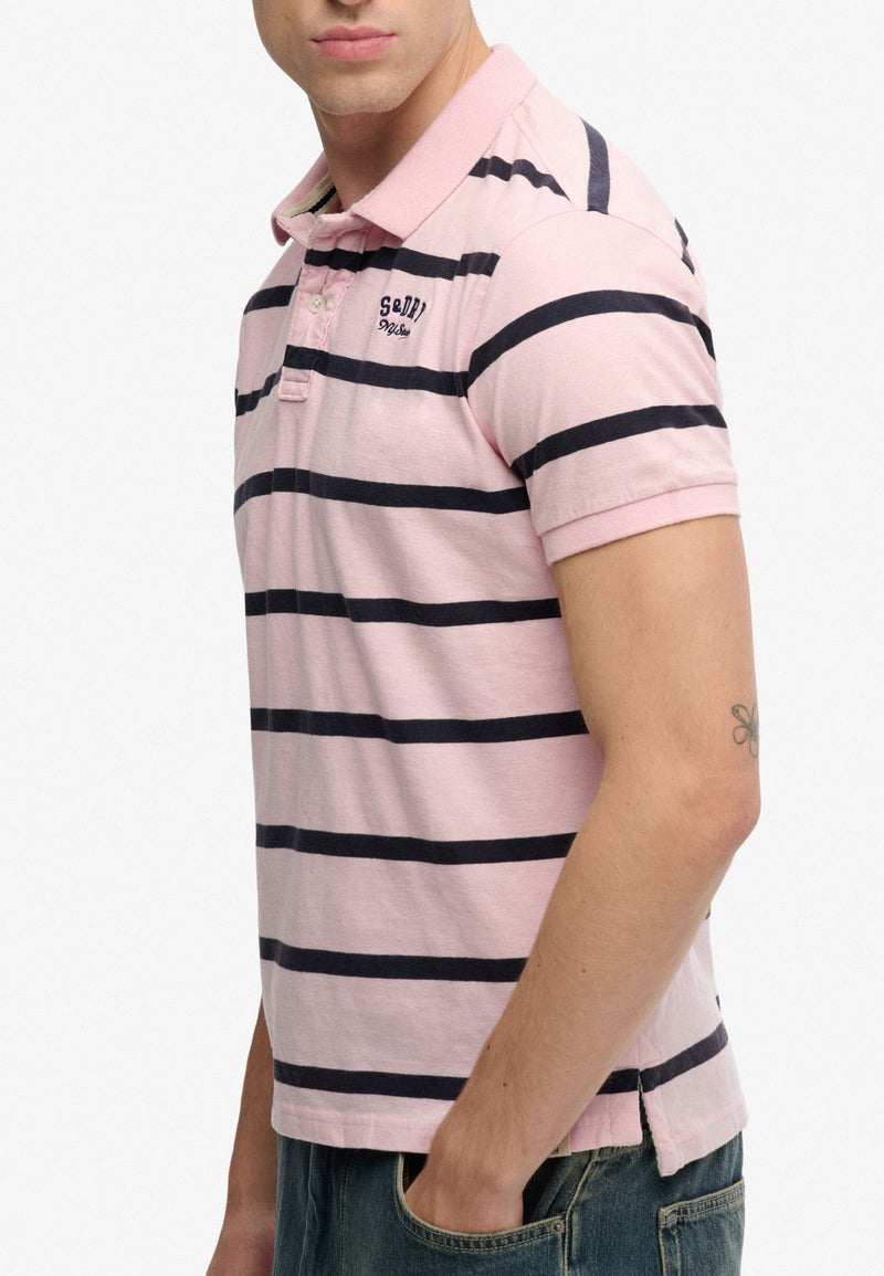 Superdry Vintage Stripe Jersey Polo