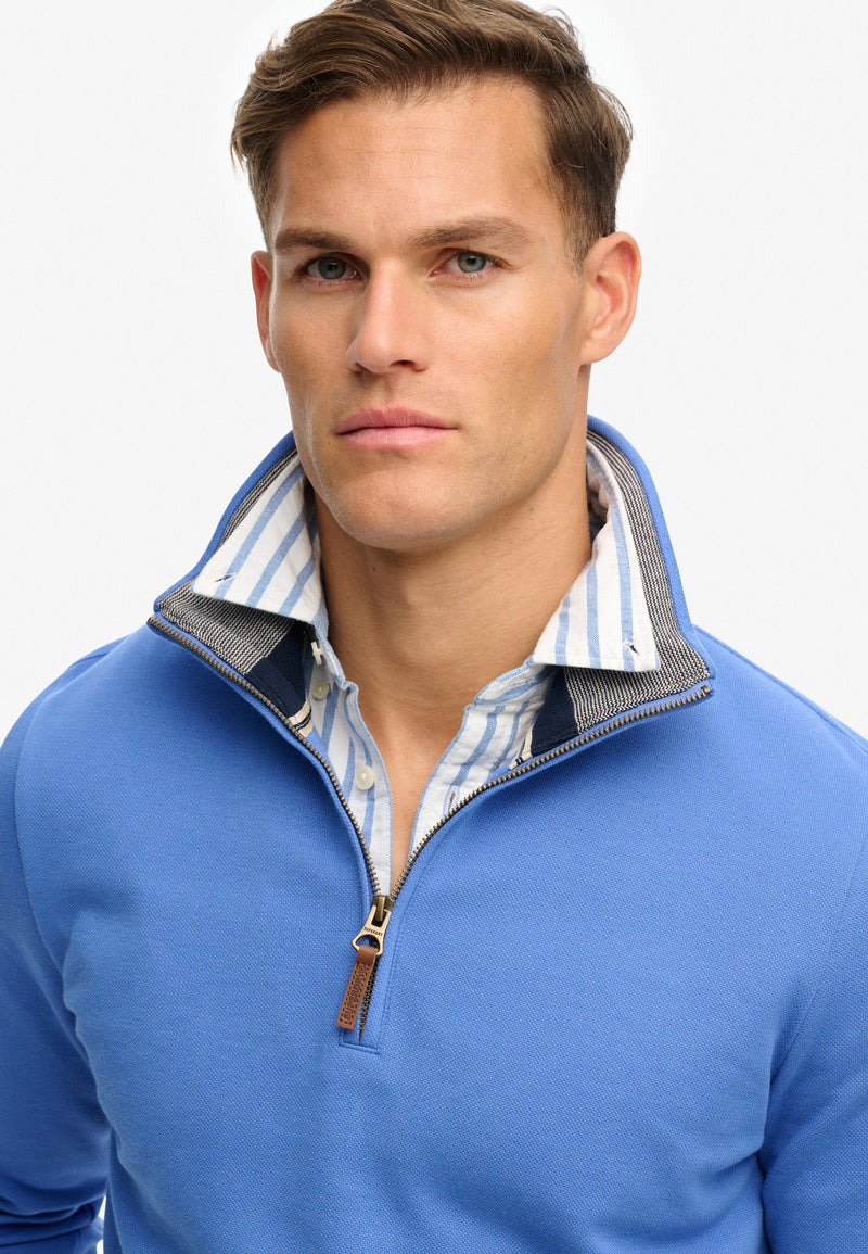 Superdry Essential Pique Half Zip Sweater