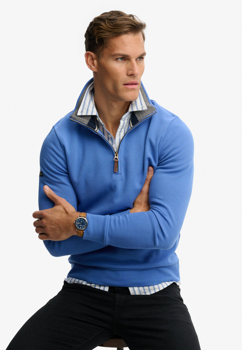 Superdry Essential Pique Half Zip Sweater
