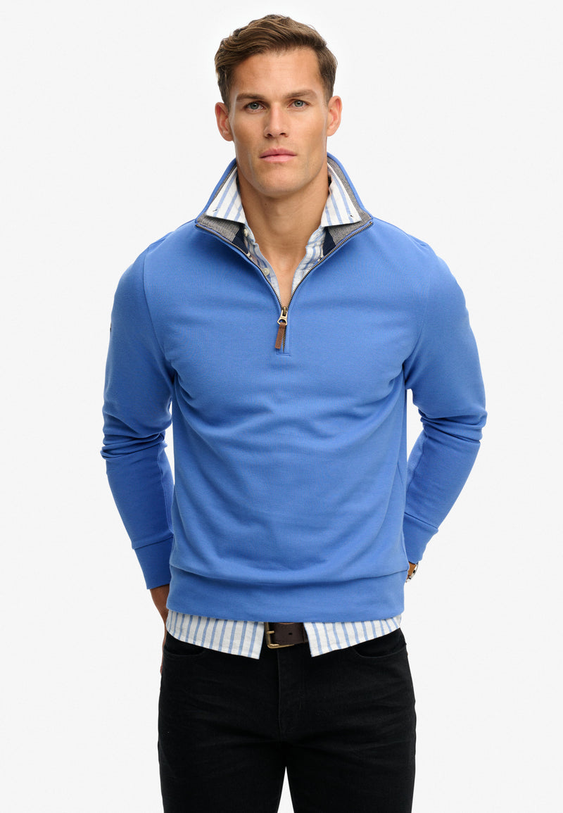 Superdry Essential Pique Half Zip Sweater