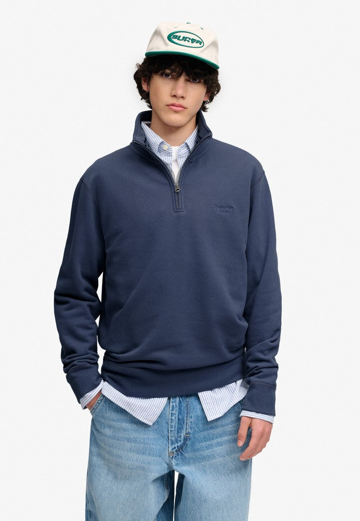 Superdry Serif Logo 1/4 Zip Sweat