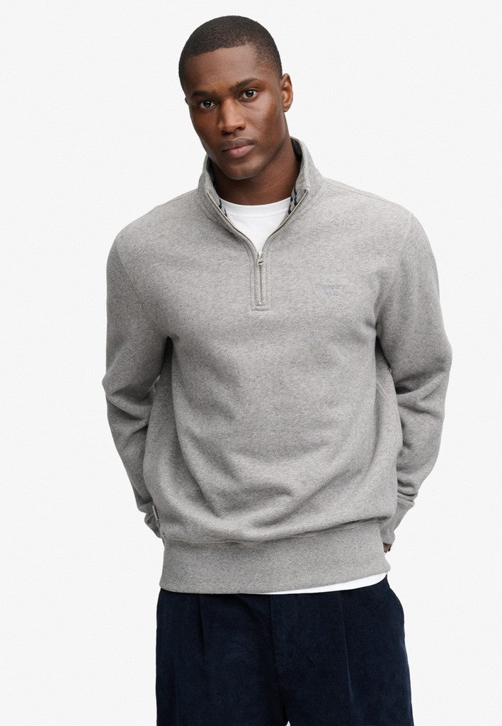 Superdry Serif Logo 1/4 Zip Sweat