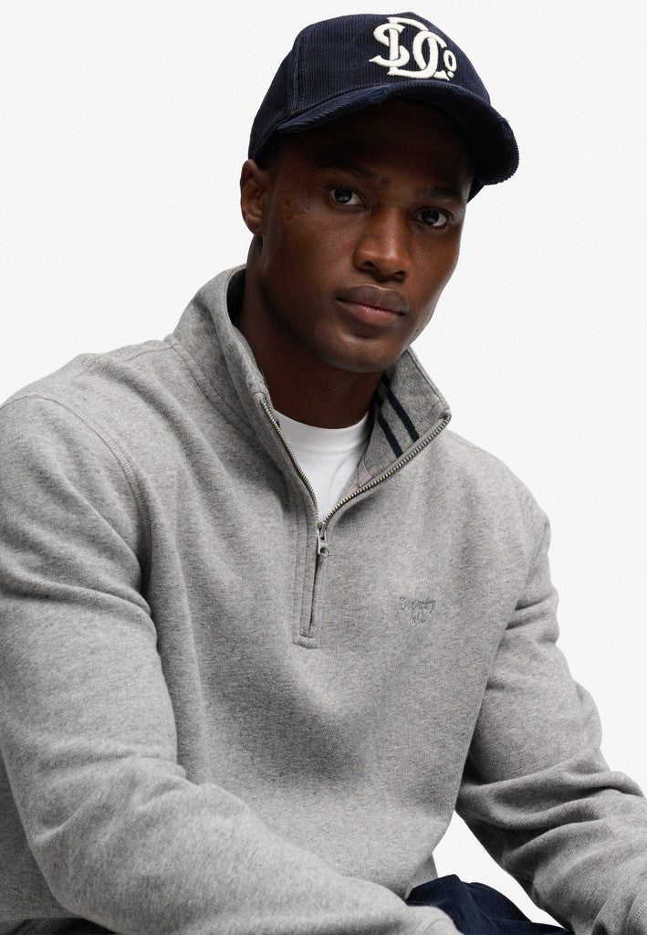 Superdry Serif Logo 1/4 Zip Sweat