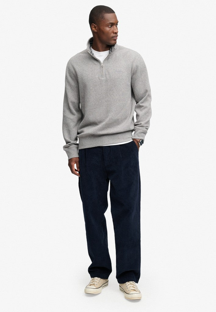 Superdry Serif Logo 1/4 Zip Sweat