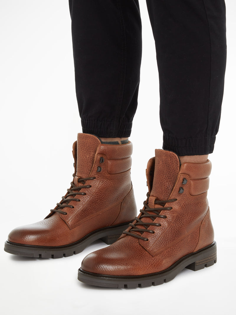 Tommy Hilfiger Warm Padded Leather Boot