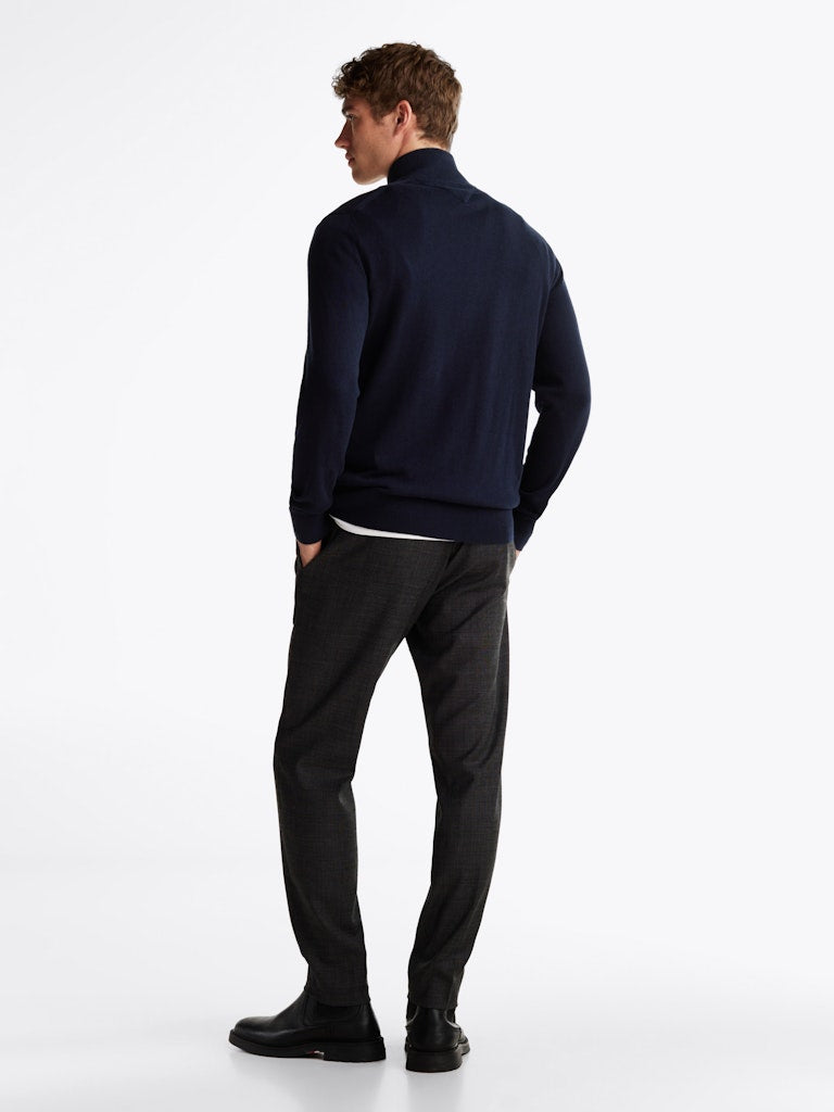 Tommy Hilfiger Pima Ctn Cashmere Zip Mock