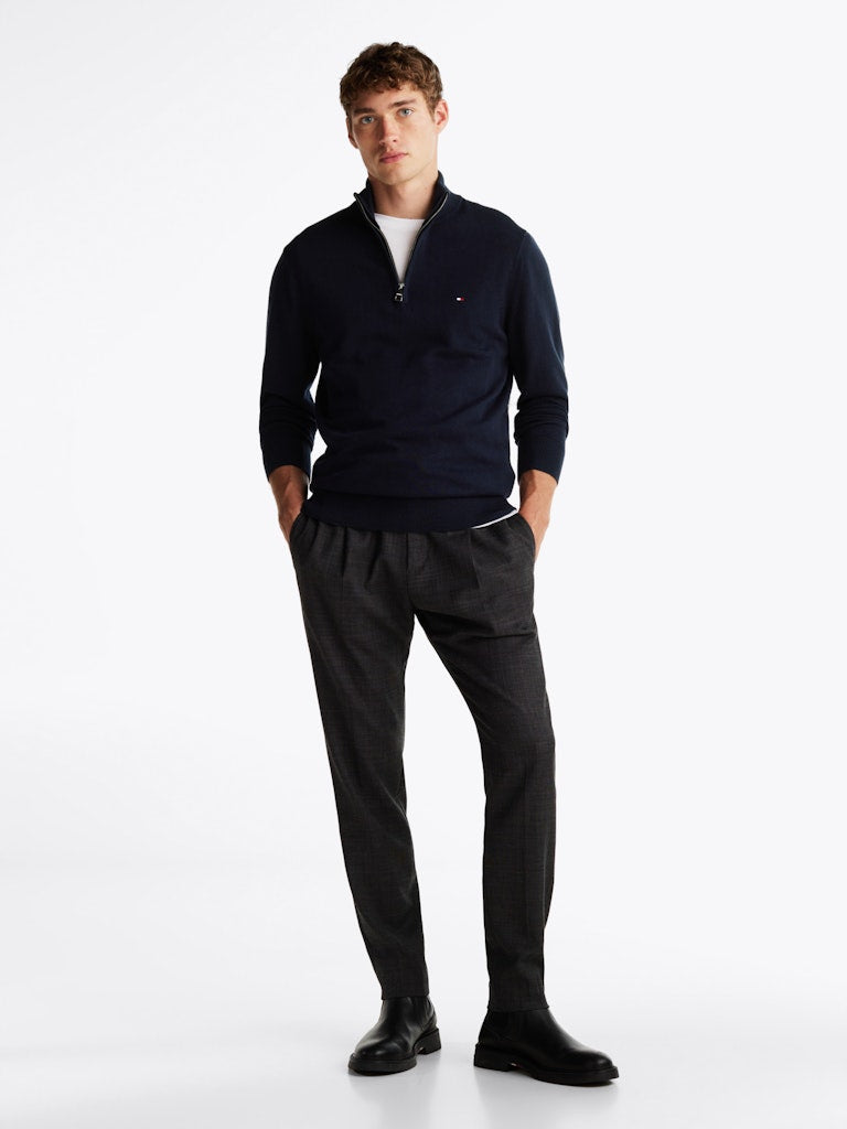 Tommy Hilfiger Pima Ctn Cashmere Zip Mock