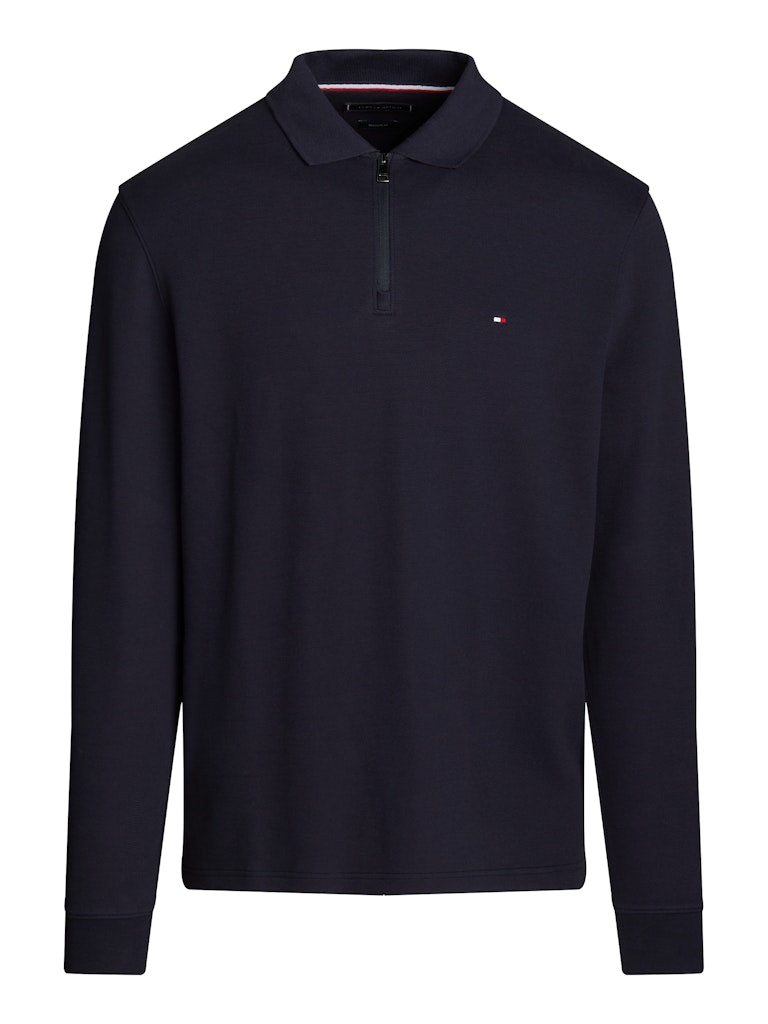 Tommy Hilfiger L/S Textured Zip Polo