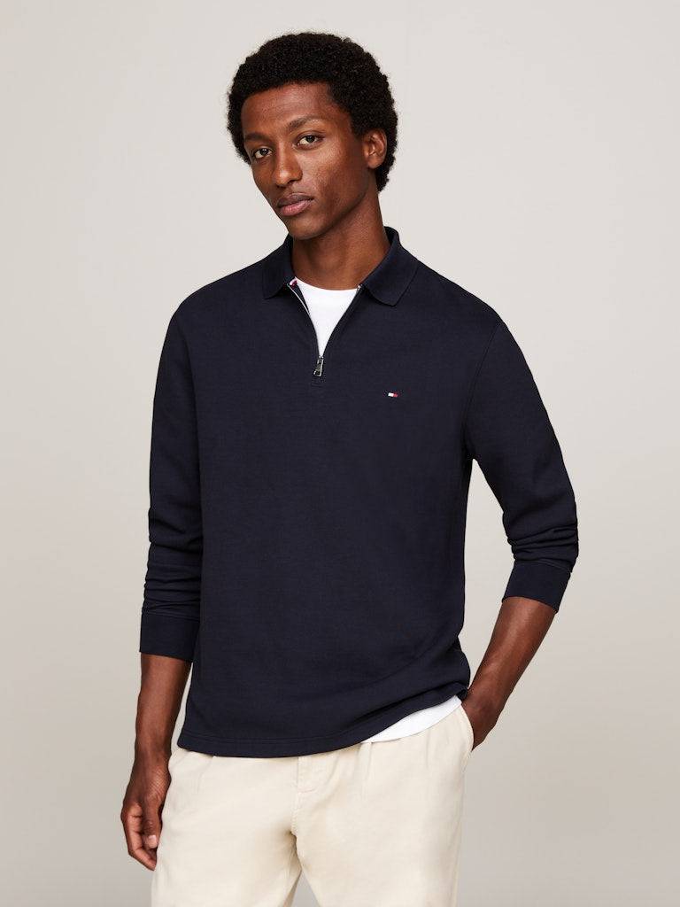 Tommy Hilfiger L/S Textured Zip Polo