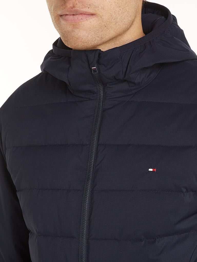 Tommy Hilfiger Mix Quilted Hooded Jacket