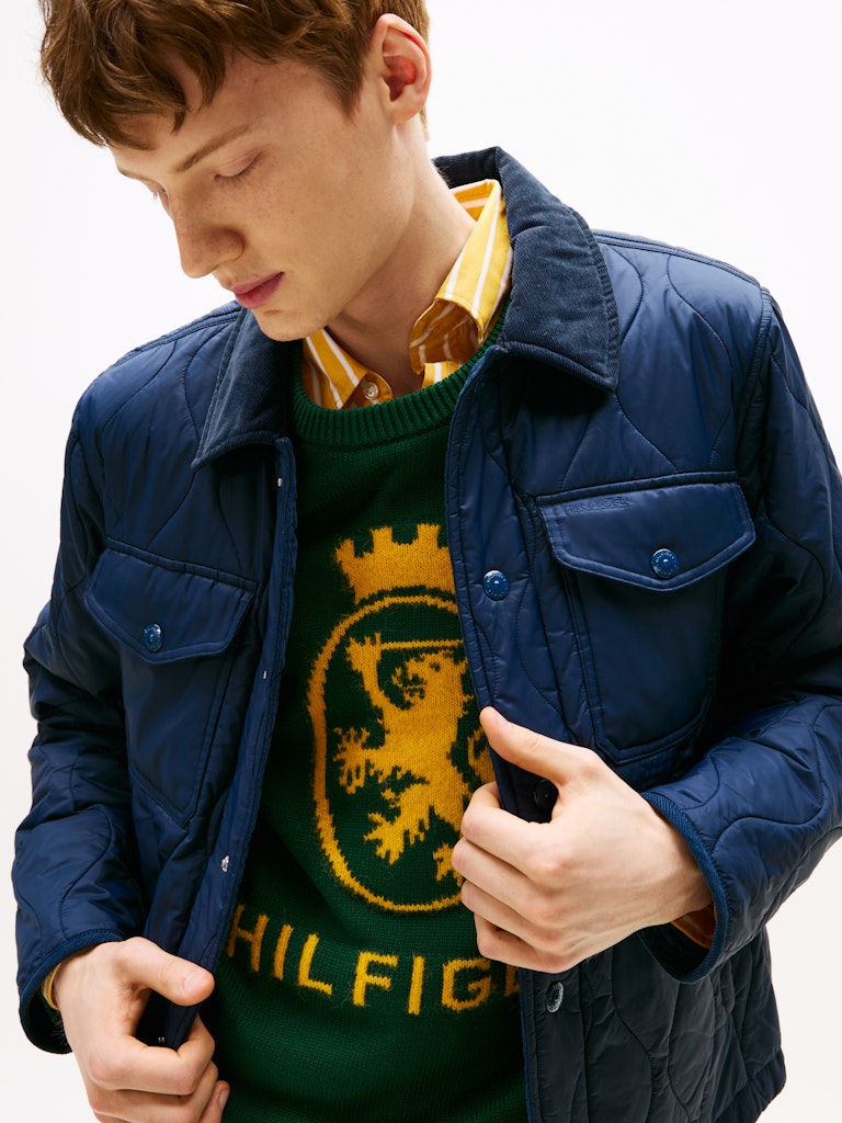 Tommy Hilfiger Mid Onion Quilted Shirt Jacket