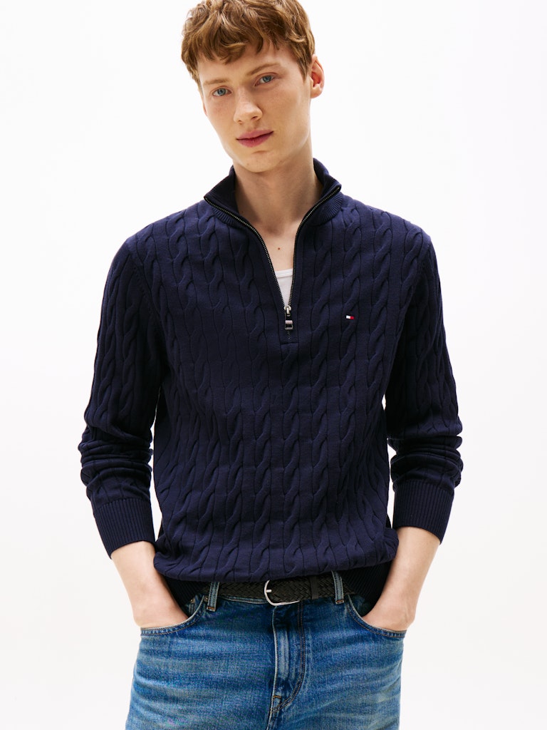 Tommy Hilfiger Classic Ctn Cable 1/4 Zip
