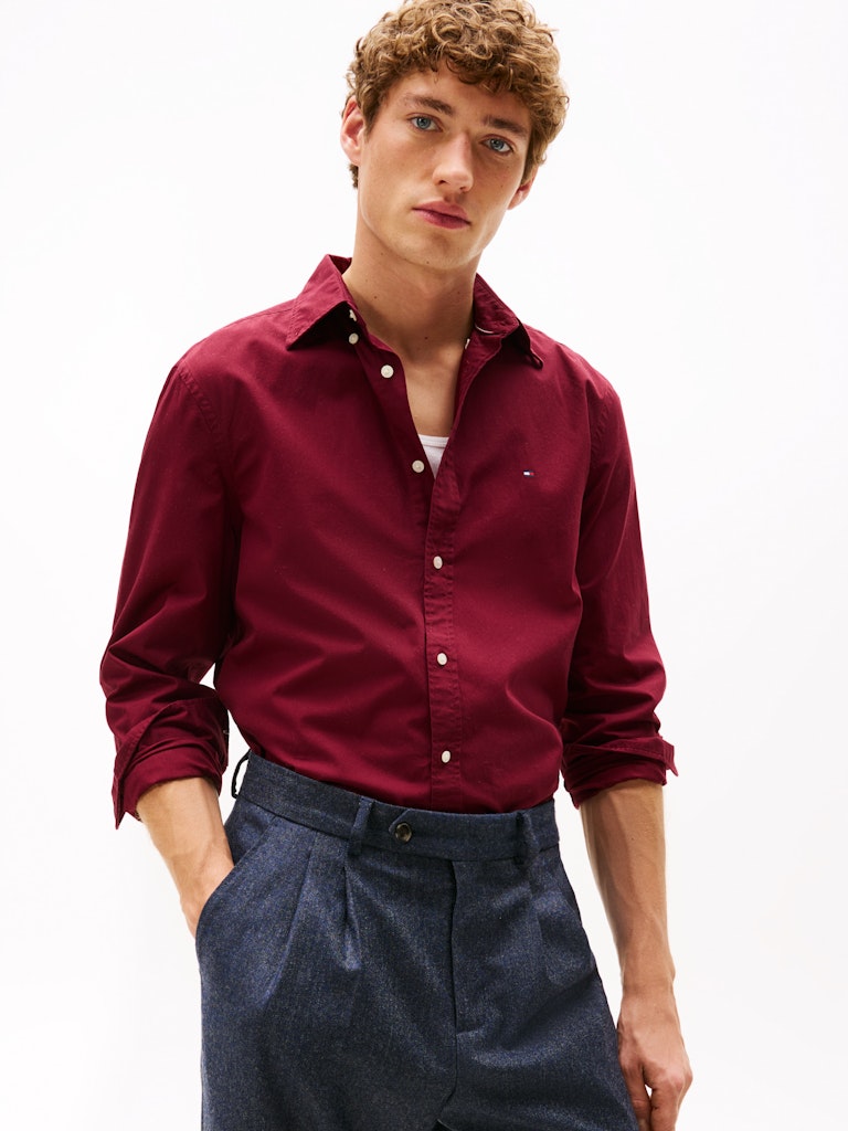Tommy Hilfiger Flex Poplin Solid Shirt