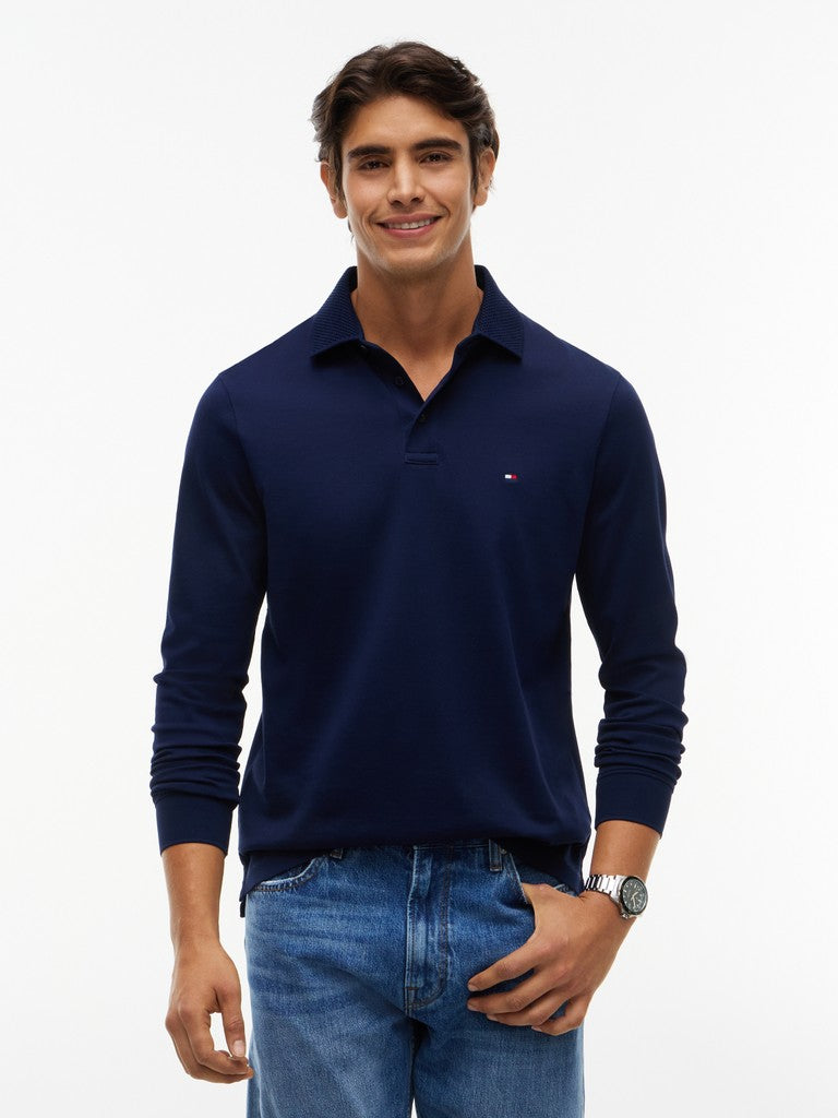 Tommy Hilfiger Pique Collar LS Polo