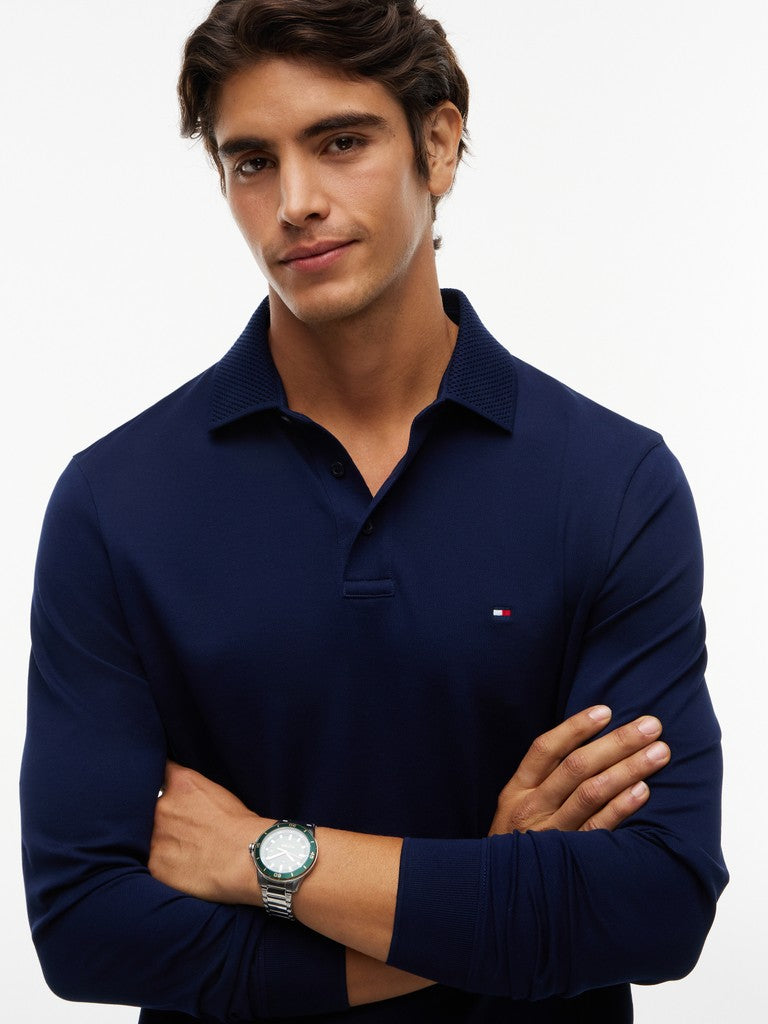 Tommy Hilfiger Pique Collar LS Polo