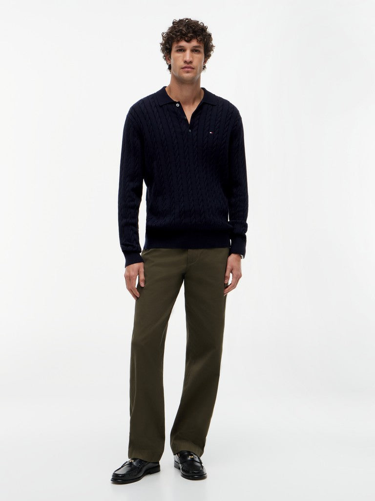 Tommy Hilfiger Cotton Cable 1/4 Knit