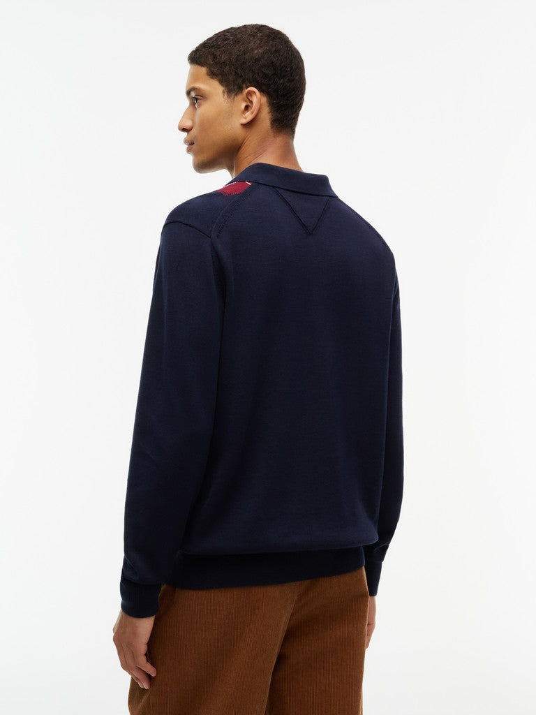 Tommy Hilfiger Argyle LS Knitted Polo