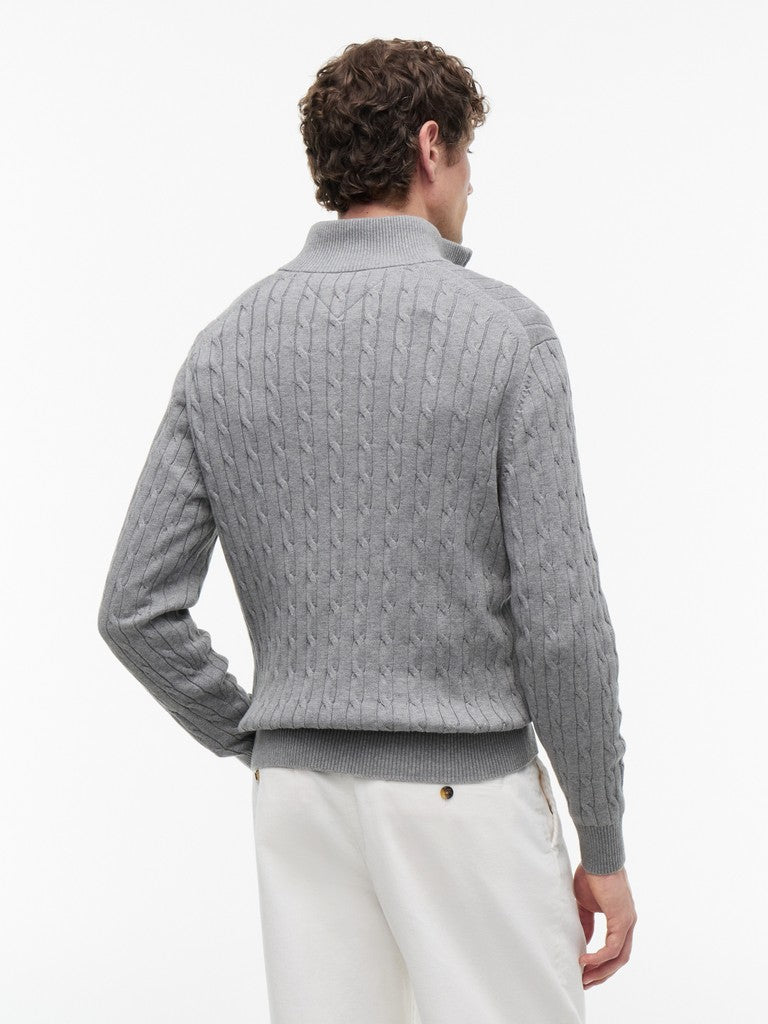 Tommy Hilfiger Cotton Cable 1/4 Zip Knit