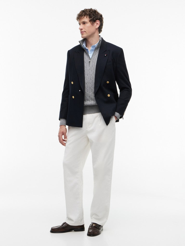 Tommy Hilfiger Cotton Cable 1/4 Zip Knit